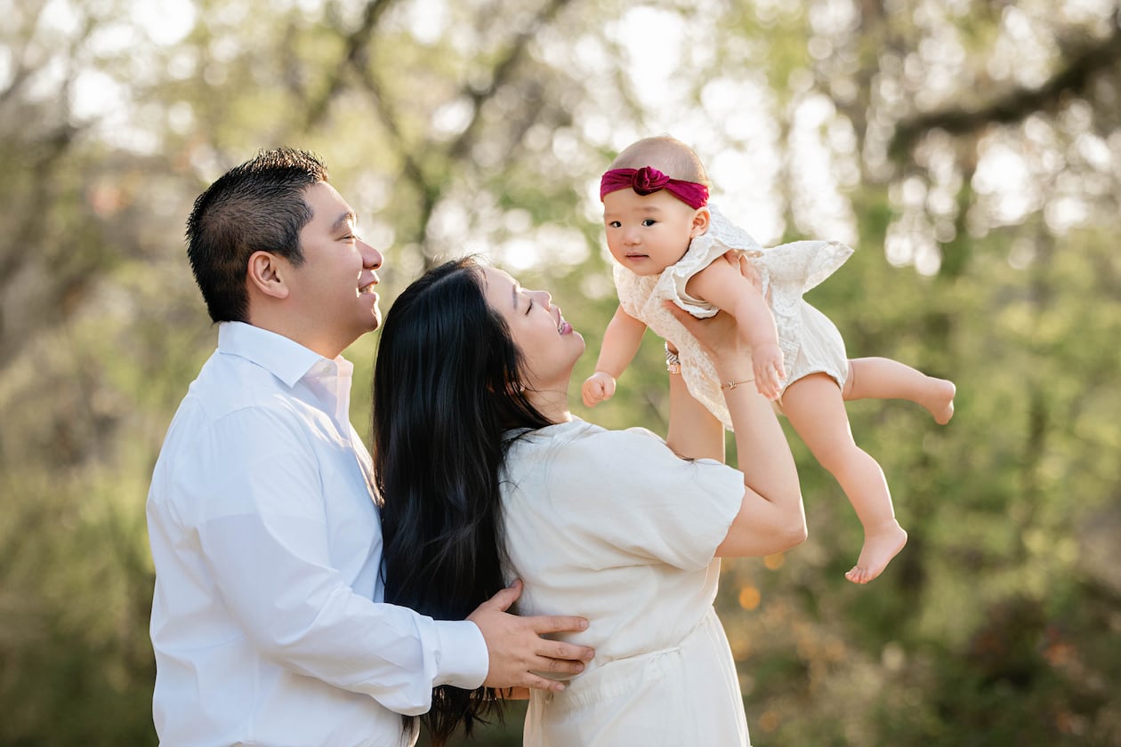 Chloe Chen pictured with her parents, Allen and Serena. (Photo provided by Children's Healthcare of Atlanta)