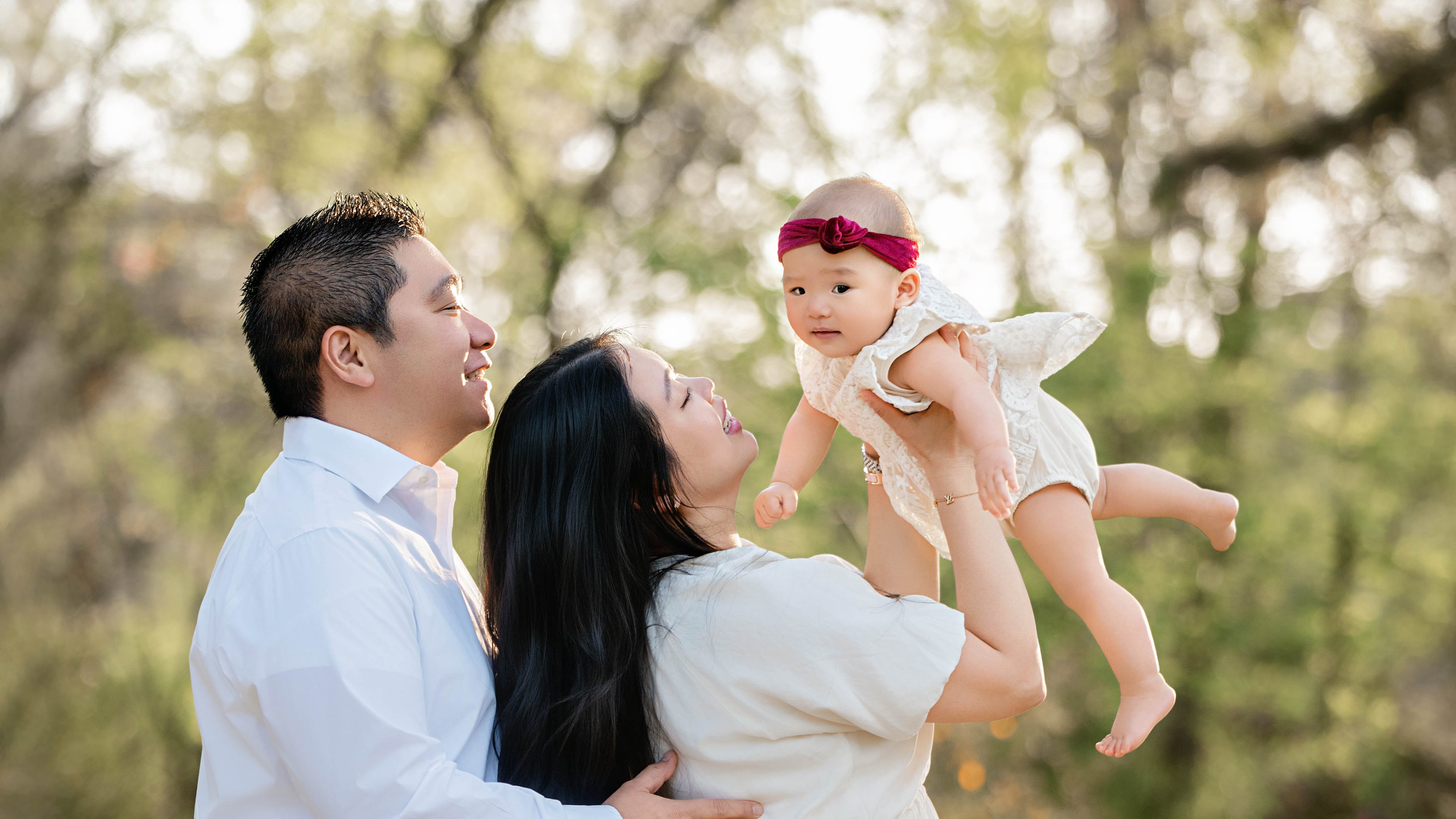 Chloe Chen pictured with her parents, Allen and Serena. (Photo provided by Children's Healthcare of Atlanta)