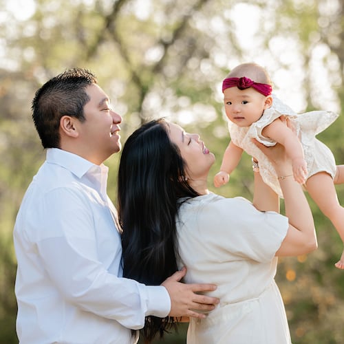 Chloe Chen pictured with her parents, Allen and Serena. (Photo provided by Children's Healthcare of Atlanta)