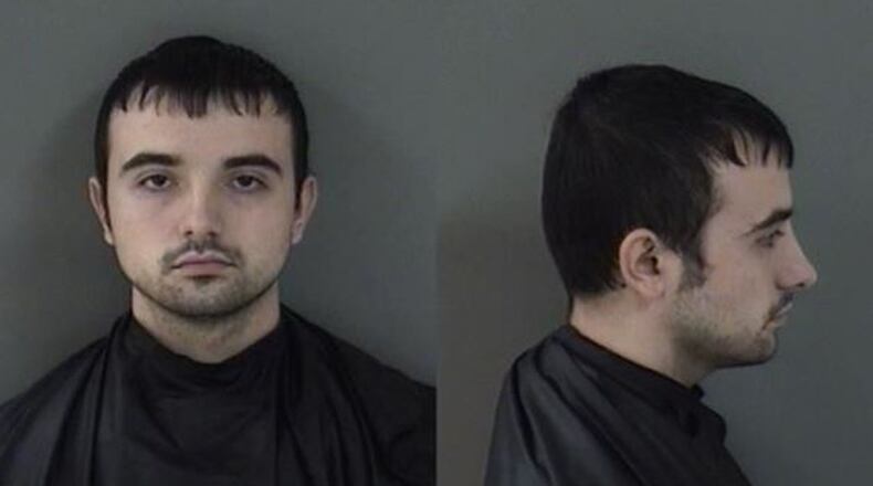 David Paul Laroche, 22, is accused of breaking a 3-month-old baby’s leg after he became angry while trying to feed her.
