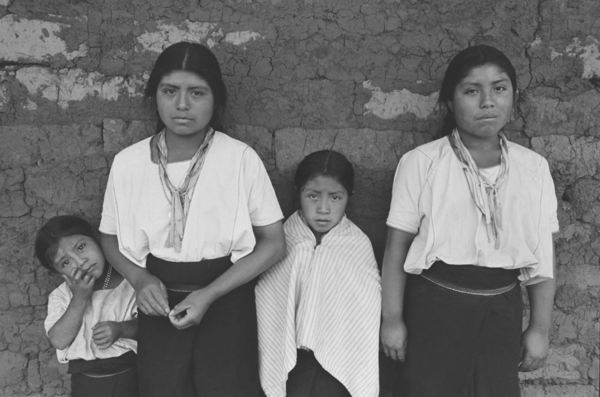Four sisters in a remote Mayan village in Mexico. (Courtesy of Mark L. Rosenberg)