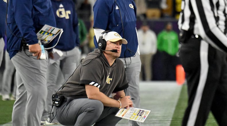 Georgia Tech coach Brent Key will lead the Yellow Jackets into the Gasparilla Bowl against Central Florida.