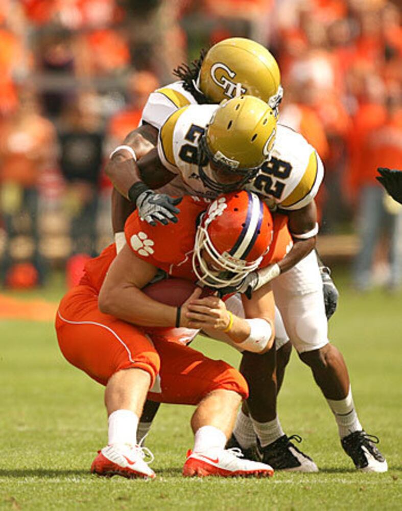 College Football Photos: Ga. Tech at Clemson
