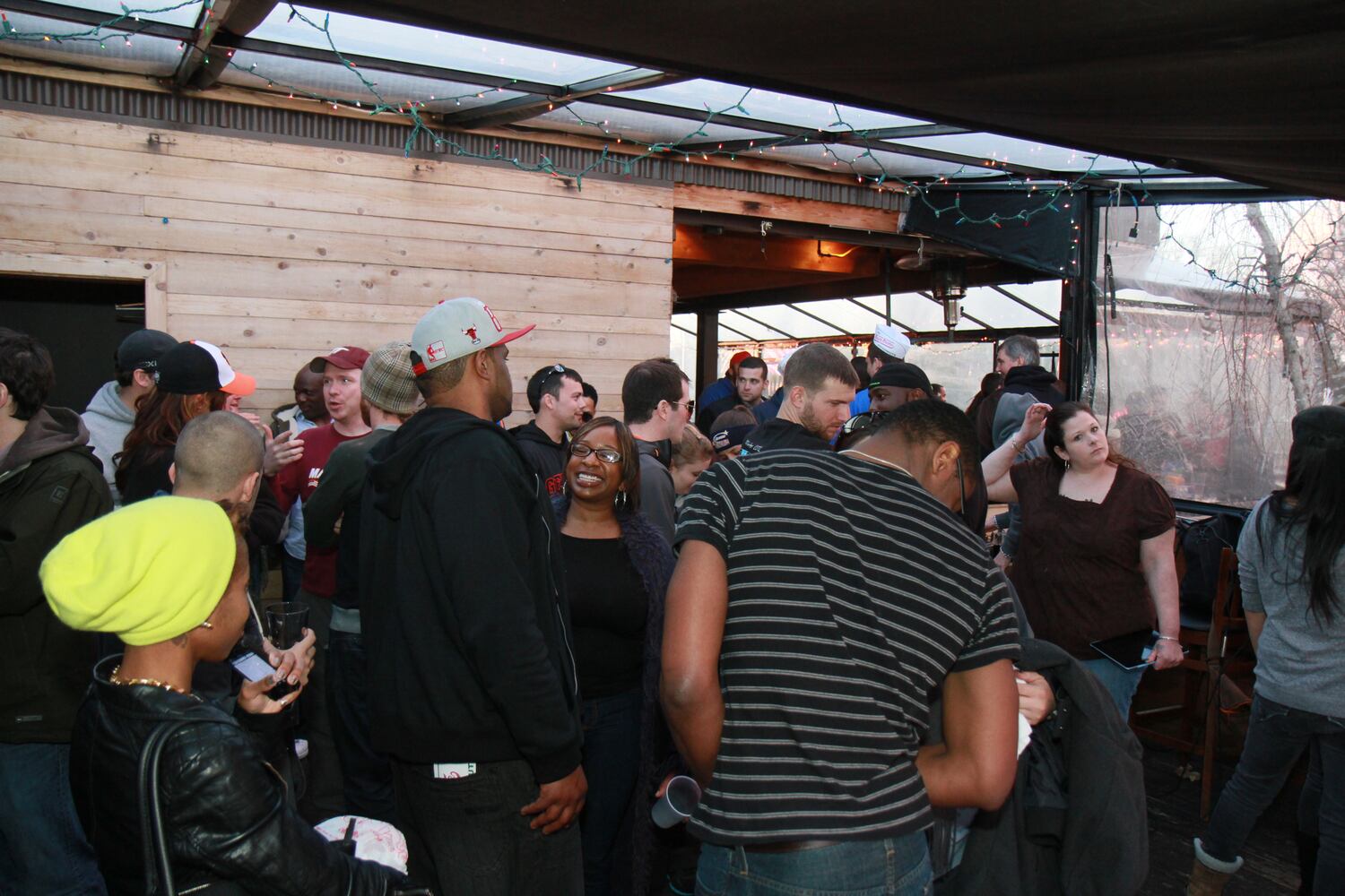 Donut eating contest at Republic Social House