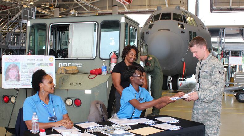 File photo inside a hangar at the Georgia Air National Guard’s Savannah-based 165th Airlift Wing.