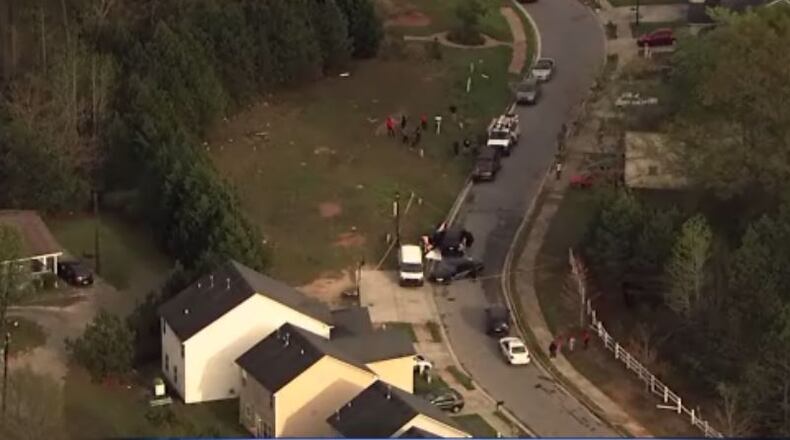 A teen was killed in College Park on Monday afternoon, Fulton County police said. (Credit: Channel 2 Action News)