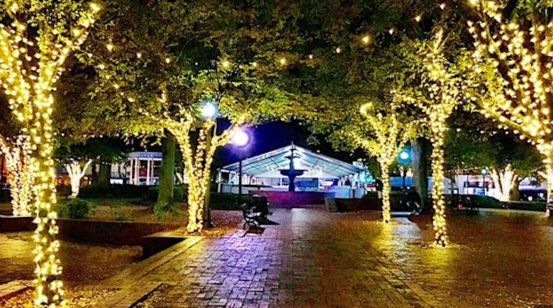 The Marietta Square had an open-air ice skating rink for the first time. It was located on the southwest corner of Glover Park. PHOTO CREDIT: Aidan Thomas Hornaday
