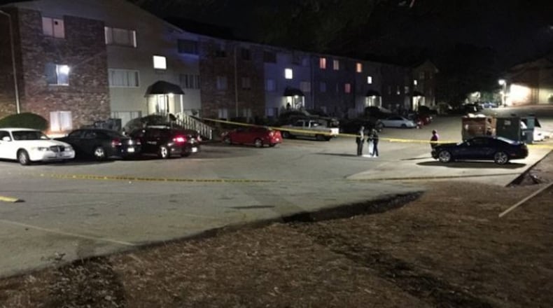 Police are investigating a double homicide at the Windwood Apartments in Austell. (Credit: Channel 2 Action News)