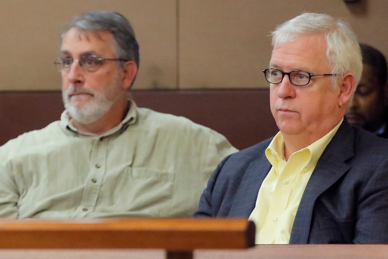 Bill Rankin and Kevin Riley cohost the sixth season of 'Breakdown.' (BOB ANDRES /BANDRES@AJC.COM )