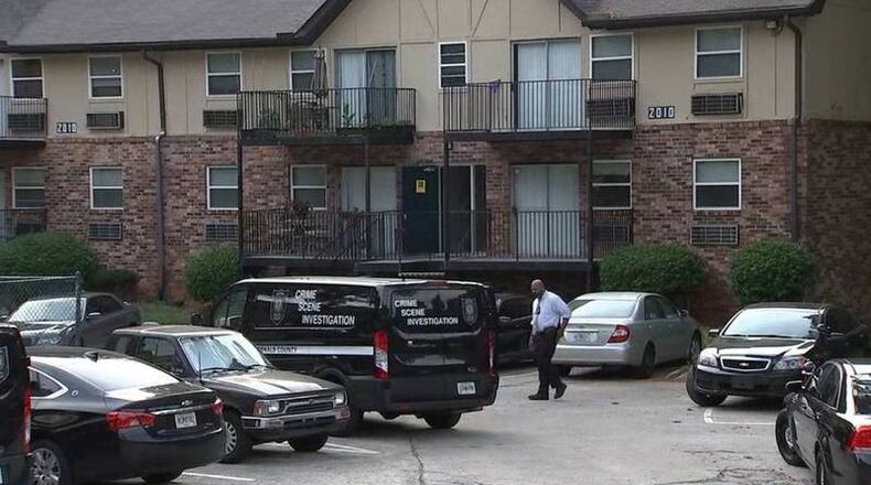 DeKalb County police are investigating a shooting at an apartment complex on Northlake Parkway.