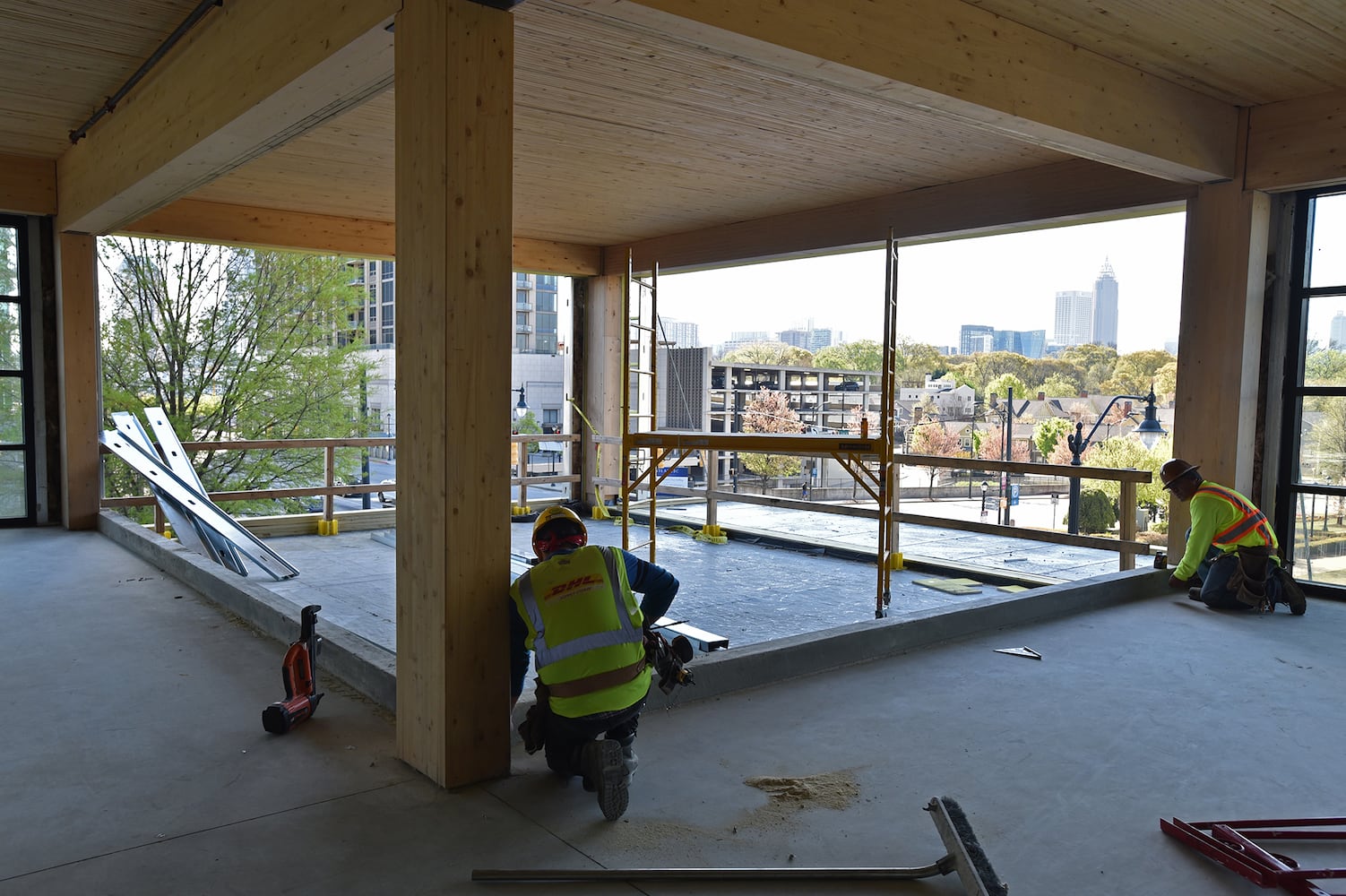 Photos: T3 West Midtown’s timber-frame construction