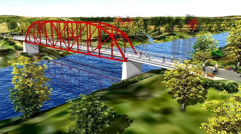 A new Rogers Bridge, a pedestrian span across the Chattahoochee River, would replace an existing bridge dating to about 1900 and connect Johns Creek and Duluth. CITY OF JOHNS CREEK