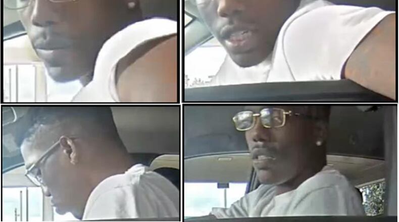 Police describe a person of interest in the case as a man with a “medium/muscular build” and tattoos on his left arm.