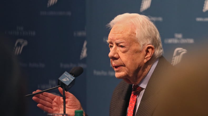 Former President Jimmy Carter in 2015. Bob Andres, bandres@ajc.com