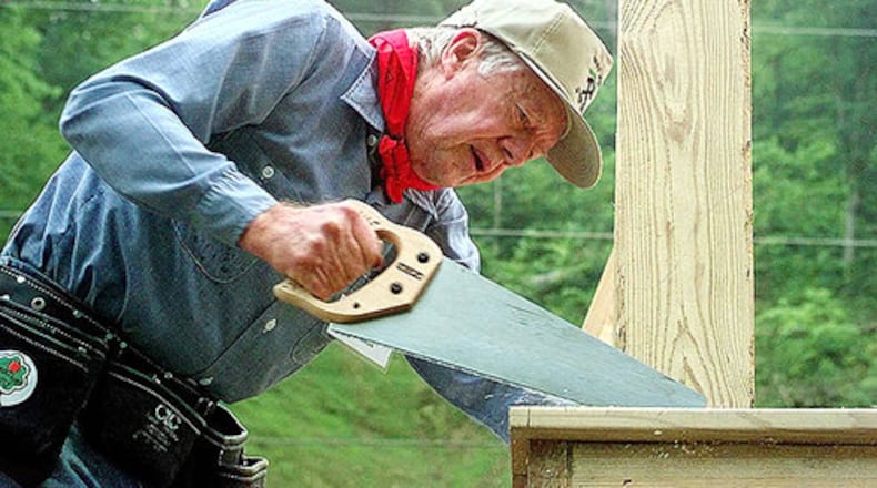President Jimmy Carter and his wife, Rosalynn, are well-known for their work as volunteers with Habitat for Humanity, which helps low-income families to build and buy their own homes.