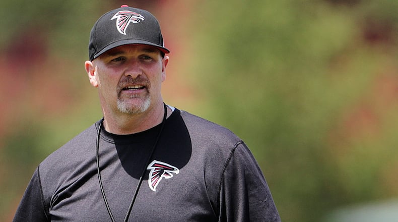 Atlanta Falcons were 8-8 in Dan Quinn's first season as head coach.