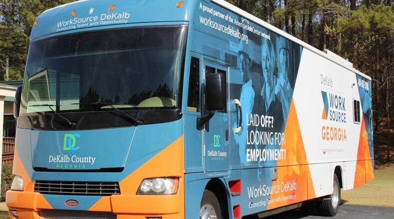 The DeKalb County mobile career unit.