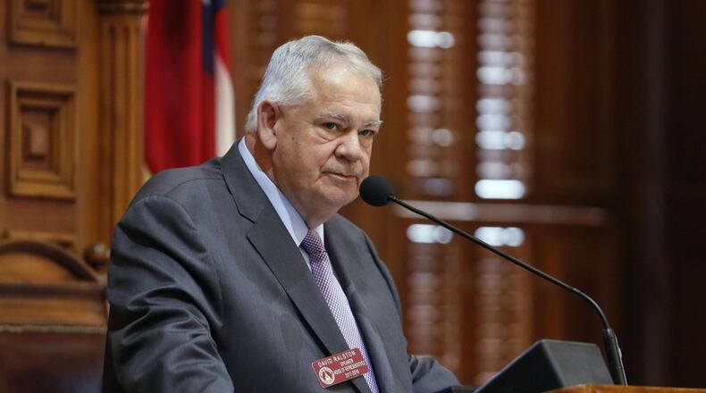 Georgia House Speaker David Ralston said a school voucher proposal is dead for the year after a group supporting the subsidies sent out mailers to pressure Republican lawmakers. “These are people we have tried to help over the years," Ralston said, "and they turned to attack us very viciously.” BOB ANDRES /BANDRES@AJC.COM