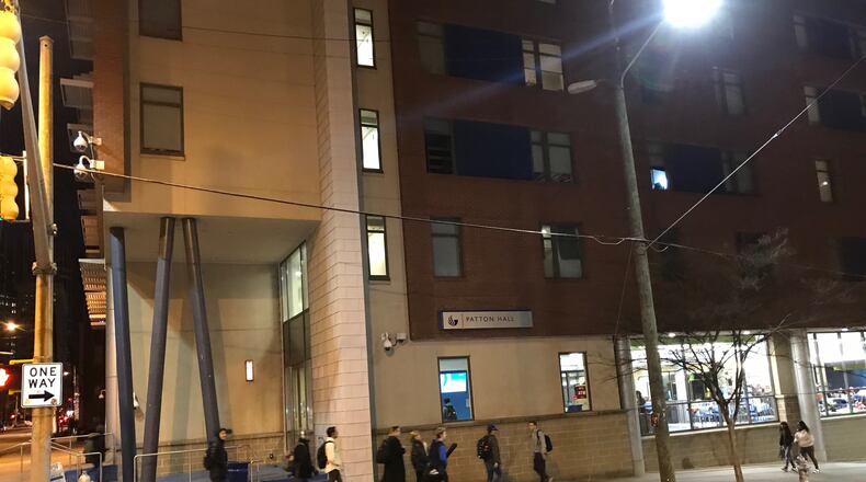 The man who was shot is not a student and was alert and breathing when paramedics took him to an area hospital, police said.