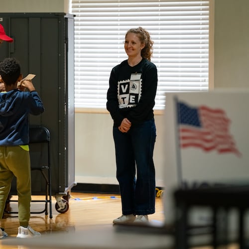 Voters cast their ballots in Cobb County, Georgia. Nov. 5, 2024 (Ben Hendren for the AJC)