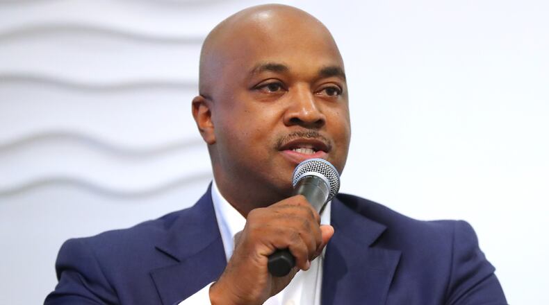 Atlanta candidate for mayor Kwanza Hall participates in a mayoral forum at the Loudermilk Conference Center on Tuesday, September 19, 2017, in Atlanta. Curtis Compton/ccompton@ajc.com