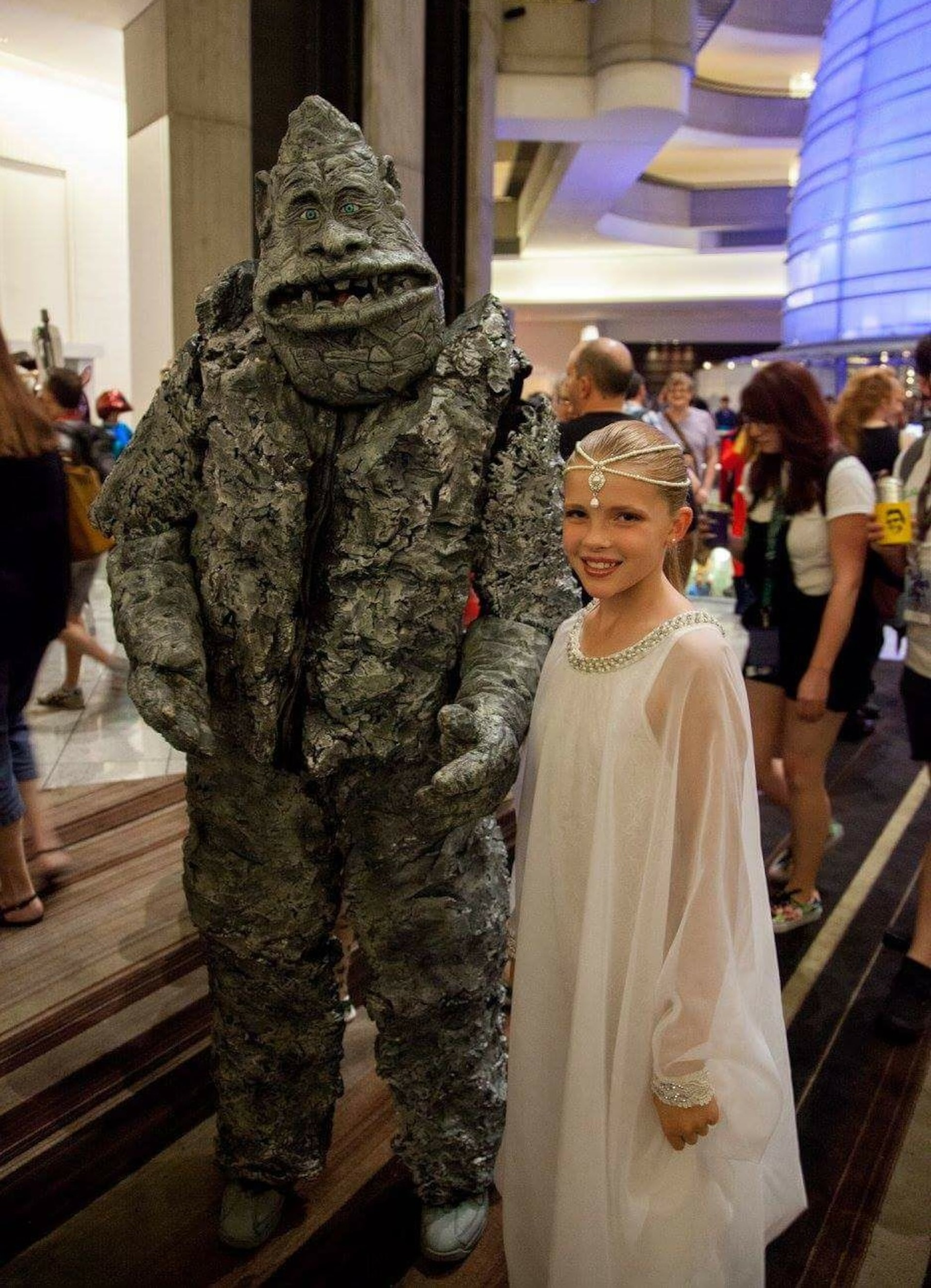 One year, Ryan Samples (left) and his daughter, Sydney, dressed in costumes inspired by “The NeverEnding Story” for Dragon Con in Atlanta. (Courtesy of Ryan Samples)