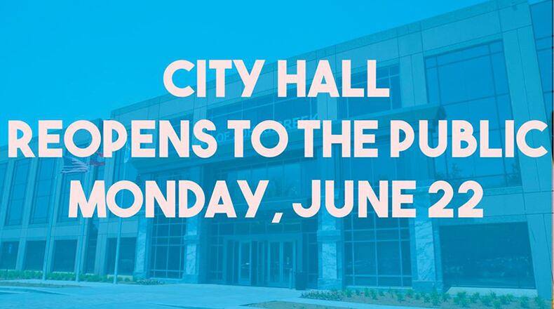 Phase I of the reopening of Johns Creek City Hall is to begin Monday morning, June 22. CITY OF JOHNS CREEK