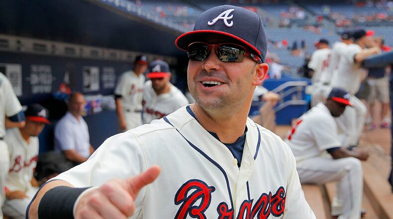 Nick Swisher, acquired in trade from Indians, may fill void on Braves' lineup against the Rays in Tampa.