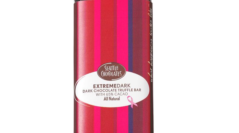 Take a break and bite into Seattle Chocolates Extreme Dark Truffle Bar and the company will donate to the Fred Hutchinson Research Center. Photo credit: Duo Public Relations.