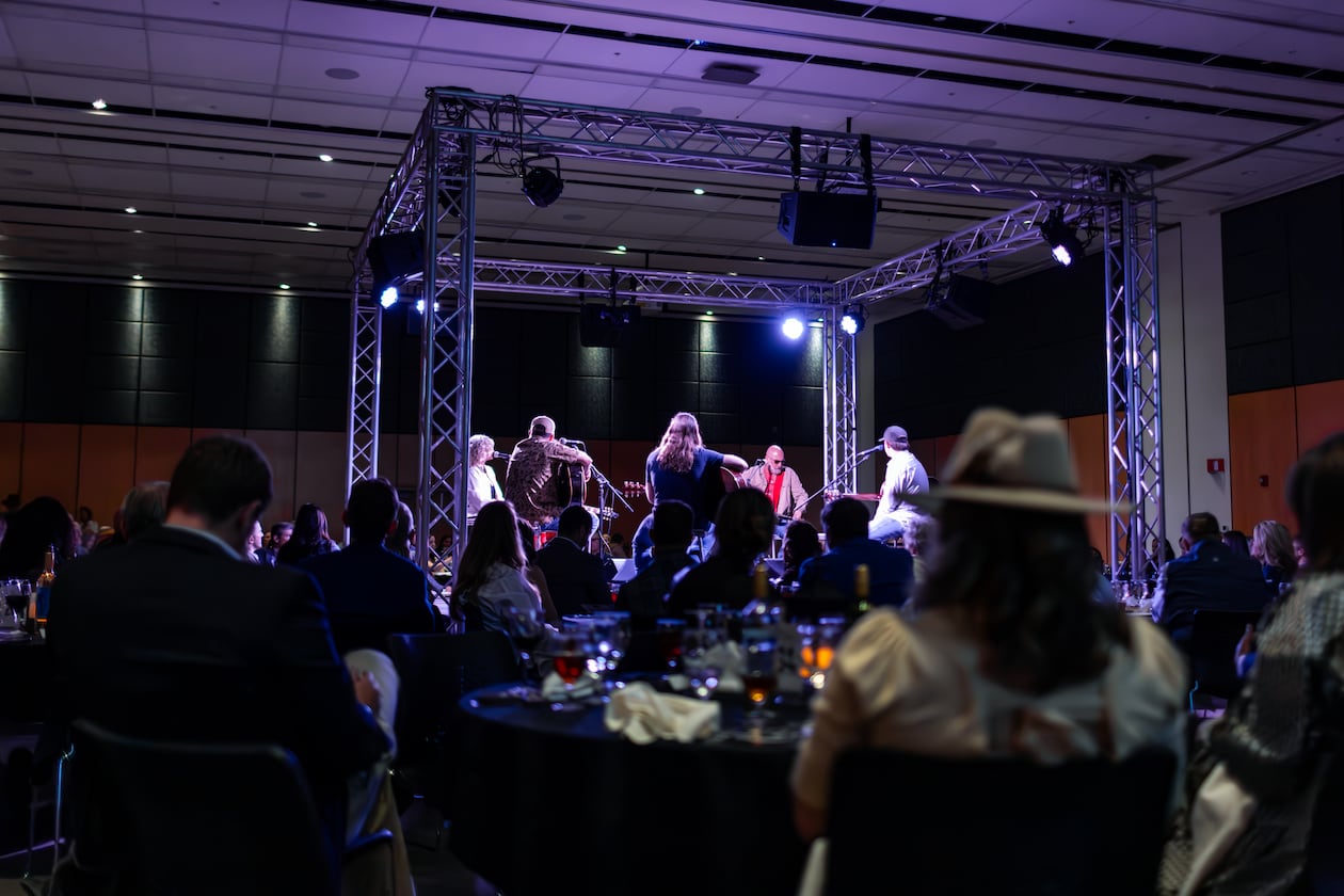 Georgia Southern Eagle Nation Fund donors were treated to an intimate acoustic concert, In the Round, on Nov. 14, 2025 at the Nessmith-Lane Conference Center. (AJ Henderson/Georgia Southern Athletics)