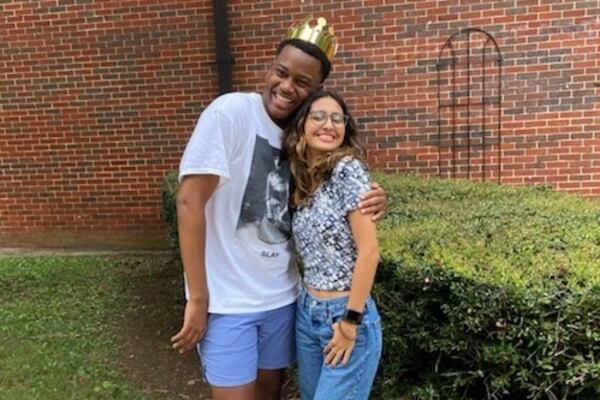 Druid Hills High students Darion Frazier and Shanti Rodriguez-Pedraza noticed some changes at their campus on the first day of school.