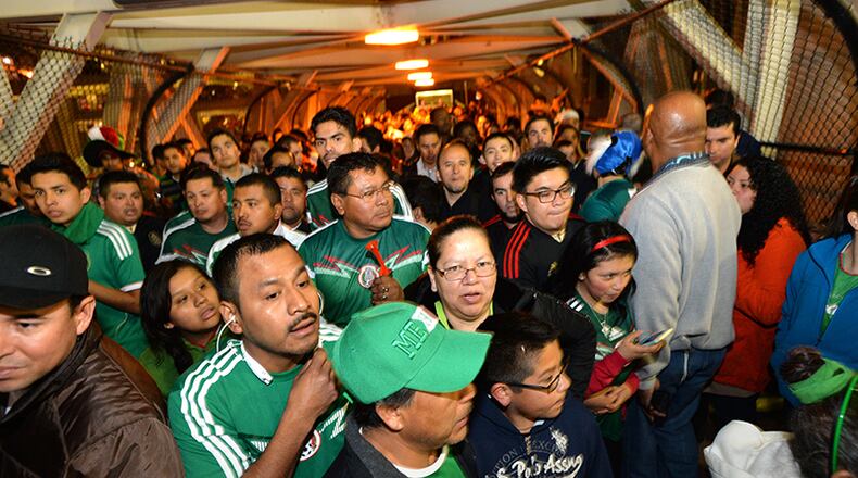 More than 60,000 fans fill the Georgia Dome Wednesday for soccer friendly between World Cup contenders Mexico and Nigeria.