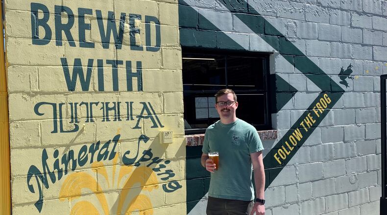 Frog Rock brewer Ryan Hall uses Lithia Springs water found in nearby Sweetwater Creek State Park. Bob Townsend for The Atlanta Journal-Constitution