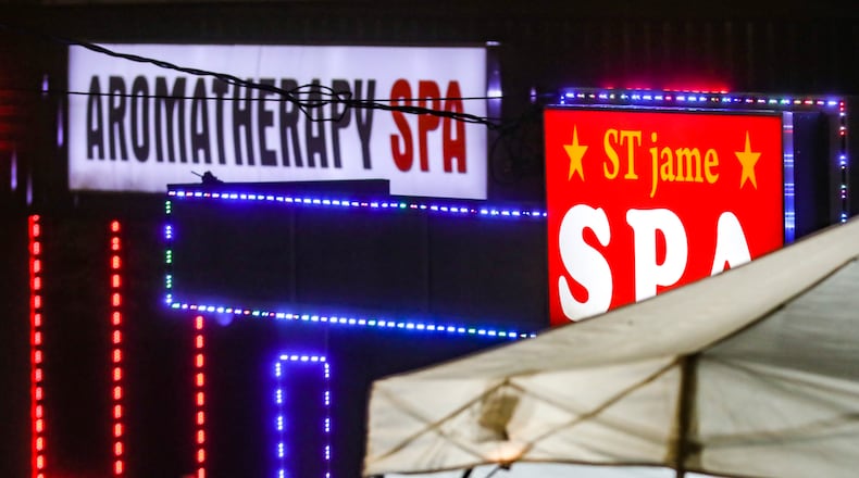 Tuesday's deadly attacks targeted an industry that Georgia governments have been trying to push out for decades. While the exact services offered at the spas that were attacked are not clear, last week the eyes of the world fell on an often-ignored segment of Atlanta’s “adult entertainment” industry. (John Spink / John.Spink@ajc.com)