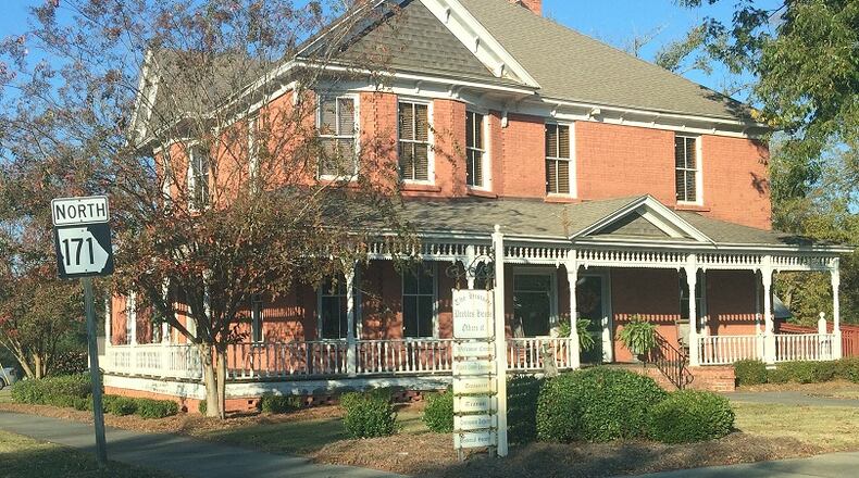 The historic Peebles House in Glascock County, where there were no reported cases of COVID-19, as of Friday morning. Jennifer Brett/jennfer.brett@ajc.com