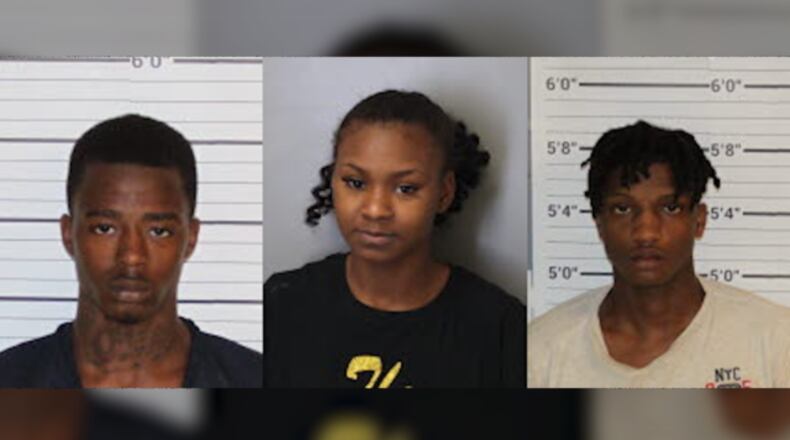 From left to right; Jaquarius Douglas, Talonda Brown, Eugene Smith. (Photo: Memphis Police Department)