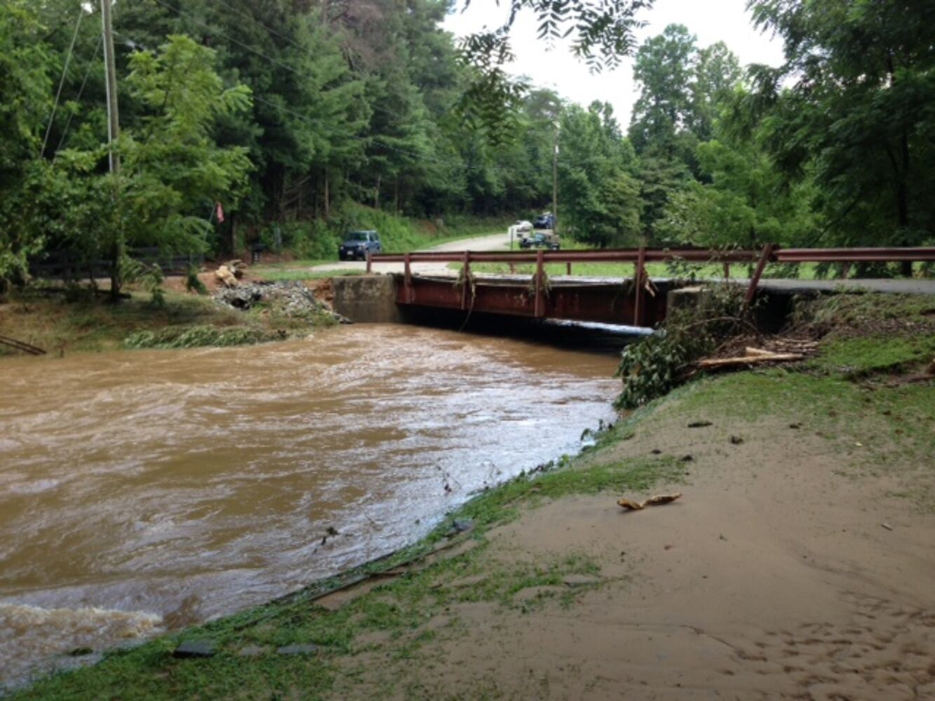 Flood damage in north Georgia