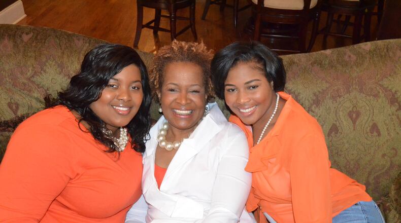 Alleah Salone (left), with her mother, Carrie, and sister, Ayana, a student at Texas A&M University. The siblings founded the Mother’s Legacy Foundation in honor of their grandmother and Carrie Salone’s mother, Leila Johnson. CONTRIBUTED BY CENTERCUTT PHOTOGRAPHY / ATLANTA