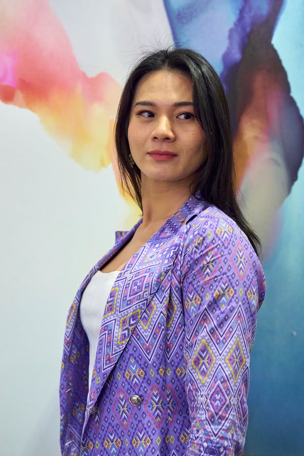 Nikki Phinyapincha, of Thailand, co-founder of Trans Pride Thailand, and Co-Chair of the InterPride Global Transgender Task Force, poses for a portrait, Wednesday, June 4, 2025, during the Human Rights Conference at World Pride, in Washington. (AP Photo/Jacquelyn Martin)
