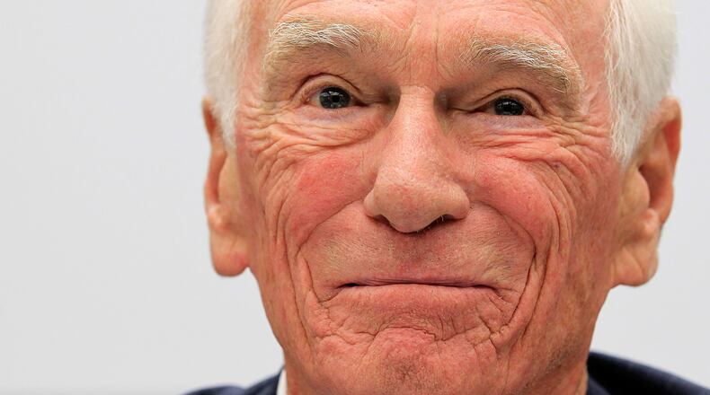 WASHINGTON, DC - MAY 26: Retired Navy Captain and commander of Apollo 17 Eugene Cernan testifies during a hearing before the House Science and Technology Committee May 26, 2010 on Capitol Hill in Washington, DC. The hearing was to review proposed human spaceflight plan by NASA. (Photo by Alex Wong/Getty Images)