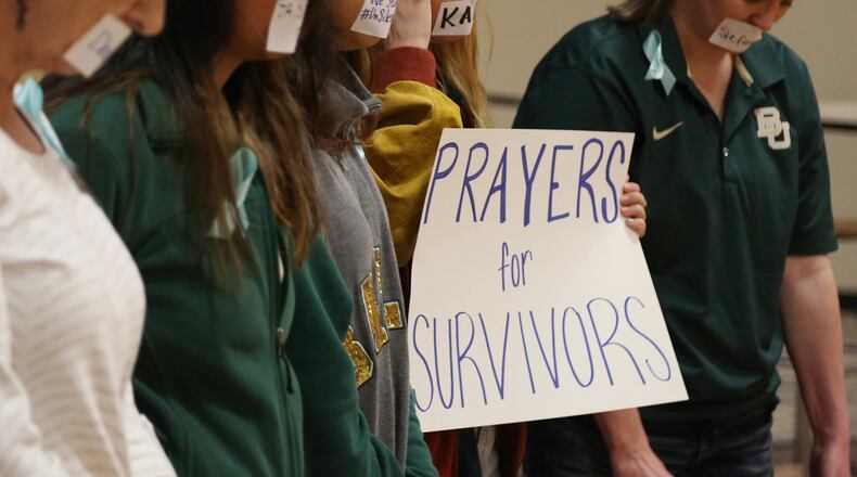 The issue of how universities handle sexual assault allegations has roiled campuses nationwide, including Baylor University where students staged a protest last summer. Now, the Georgia Legislature is considering a bill to essentially strip its public colleges of the ability to investigate assault allegations, mandating instead that police handle investigations. (Rod Aydelotte/Waco Tribune Herald, via AP)