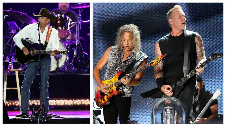 George Strait and Metallica will headline ATLive at Mercedes-Benz Stadium in November 2021. Photos by Robb Cohen.