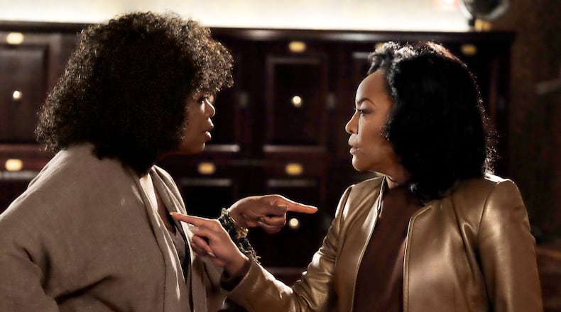 Oprah Winfrey as Mavis McCready and Lynn Whitfield as Lady Mae in OWN's "Greenleaf"