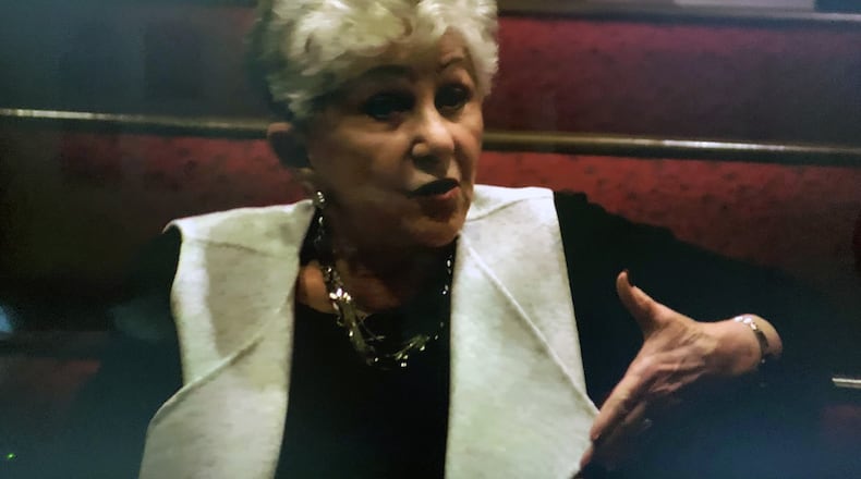 Judith Evans in the film "Borat 2."