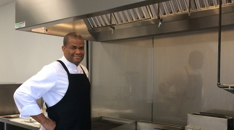 Certified Master Chef Daryl Shular stands in the master kitchen at new culinary incubator J's Kitchen in Doraville.