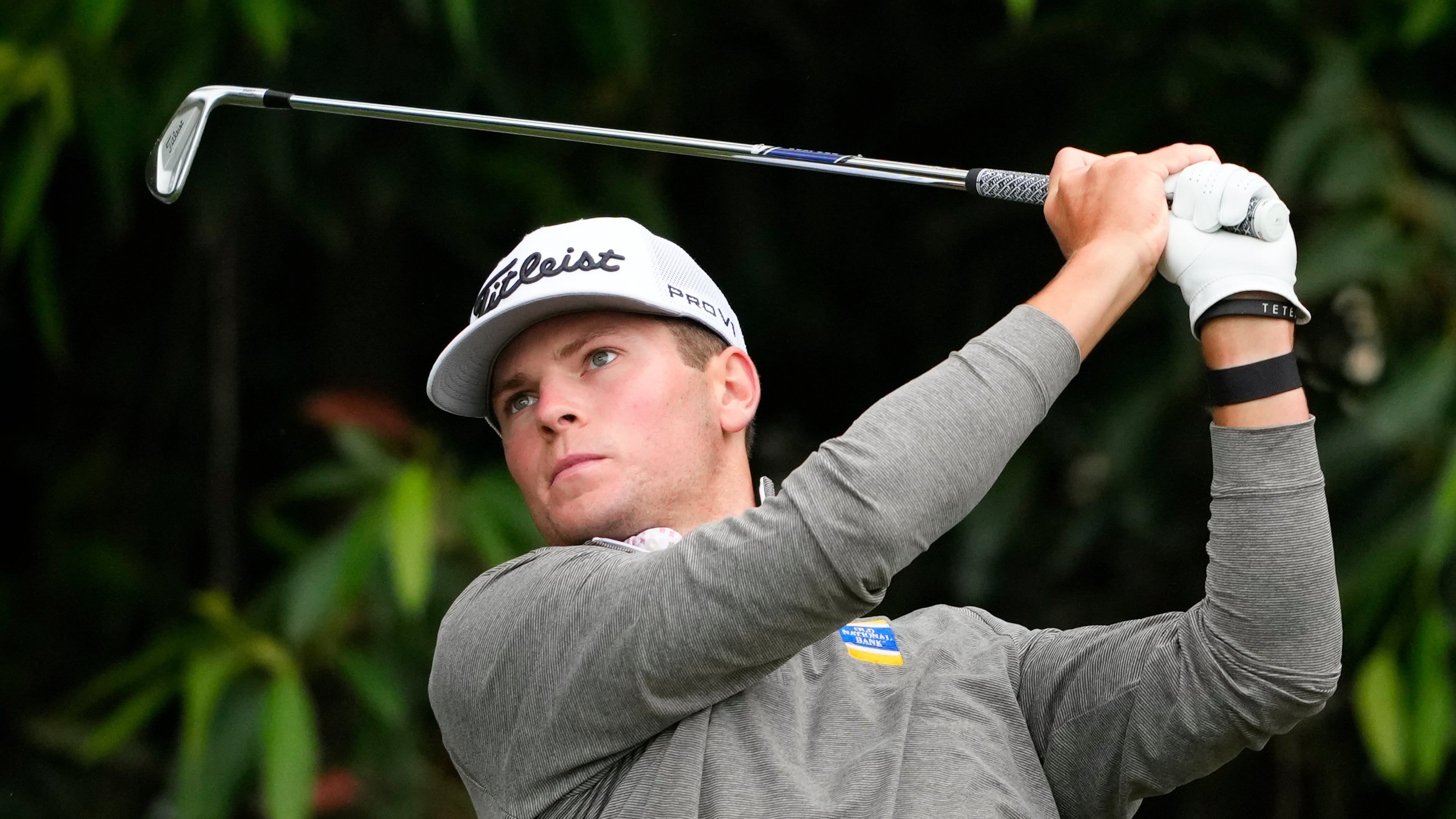 FILE - Michael Brennan watches his tee shot on the sixth hole during the first round of the U.S. Open golf tournament at Los Angeles Country Club, June 15, 2023, in Los Angeles. (AP Photo/Lindsey Wasson, File)