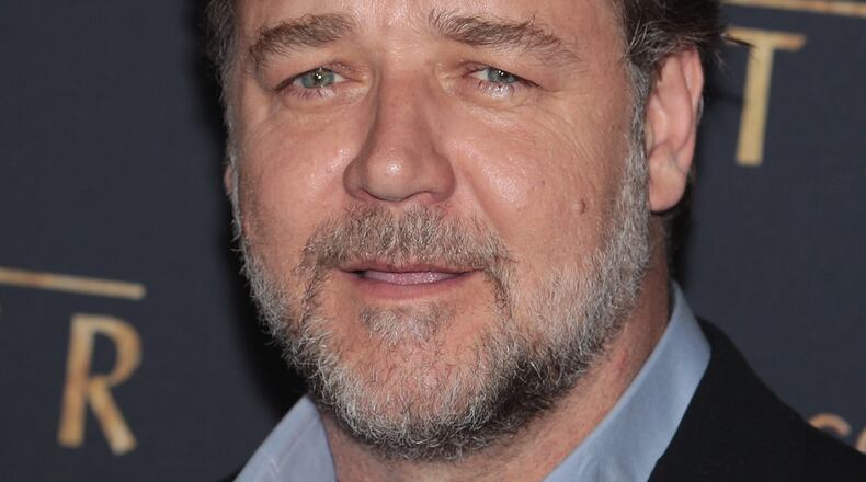 Russell Crowe arrives at the Melbourne Premier of "The Water Diviner" at Rivoli Cinema on December 3, 2014 in Melbourne, Australia. The actor’s role in “Gladitor” in 2000 led to a surge in baby boys named Maximus. (Photo by Scott Barbour/Getty Images)