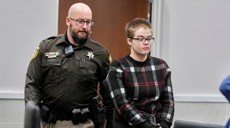 FILE - Morgan Geyser appears in a Waukesha County courtroom Jan. 9, 2025, in Waukesha, Wis. (AP Photo/Morry Gash, File)