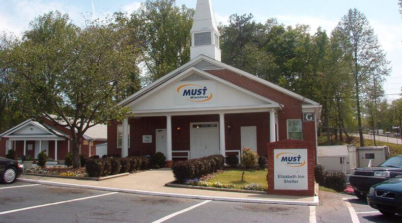 MUST Ministries is in the final stages of raising the $12.5 million it needs to build a new, 130-bed homeless shelter at the corner of Cobb Parkway and Bells Ferry Road. To help pay for the project, MUST would sell its current 72-bed Elizabeth Inn Shelter, which is shown here. Credit: MUST Ministries