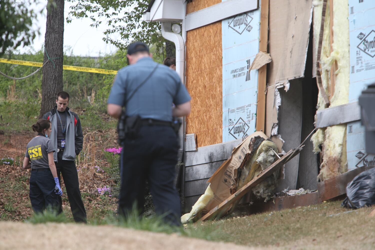 Home damaged during a hostage standoff